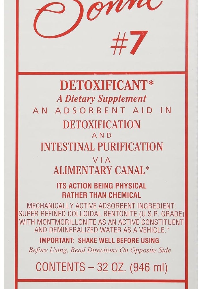 Sonne's Detoxification No 7 - 32 Fluid Ounce Dietary Supplement for Intestinal Purification - Image 1